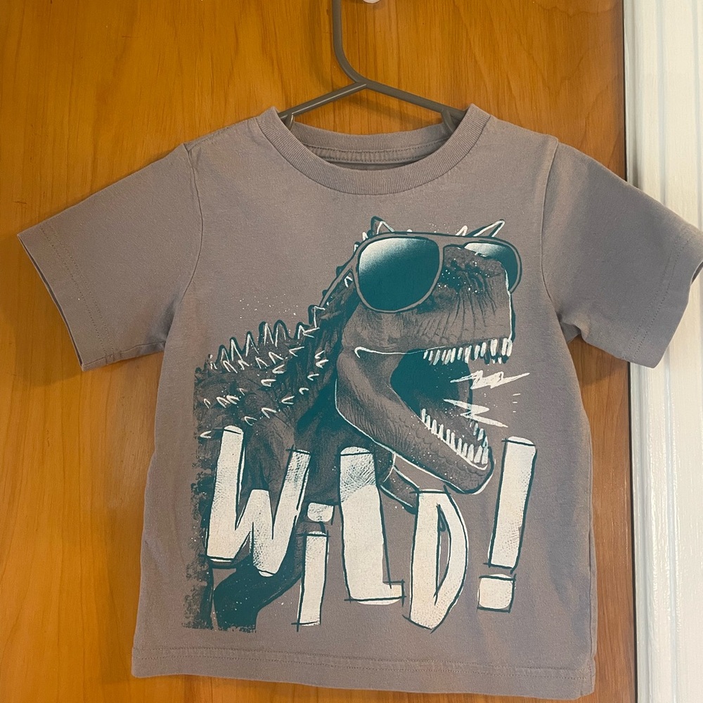 The Children's Place Cool Dinosaur Tee - Gray